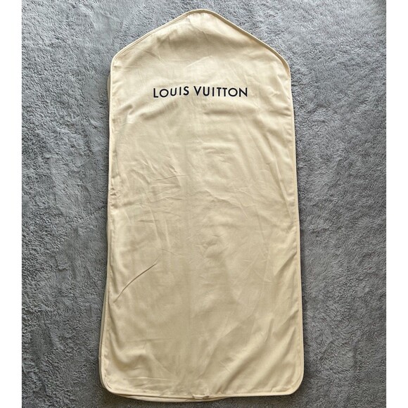 Louis Vuitton Canvas Fabric Garment Bag 46X23X4” Dress Suit Dust Travel Bag Tan - Picture 1 of 8